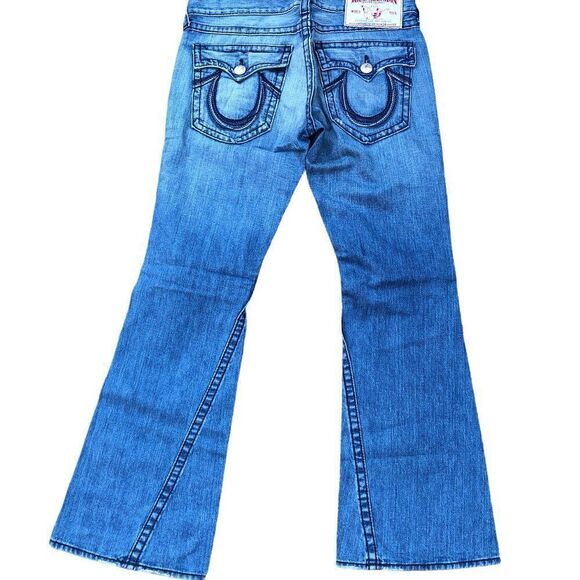 True Religion Jeans Size 34 RAINBOW JOEY Blue - Picture 3 of 11